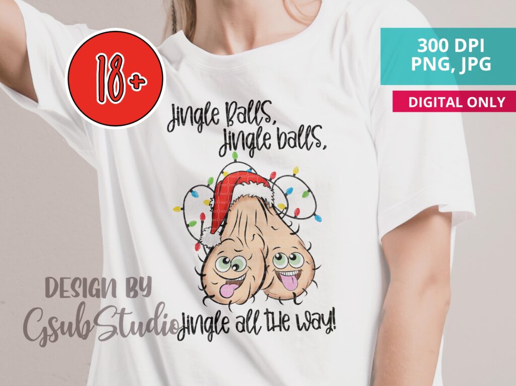 Jingle Balls PNG Christmas Sublimation Design download, penis PNG, Christmas penis, 300 DPI, Instant Digital Download, dtg print