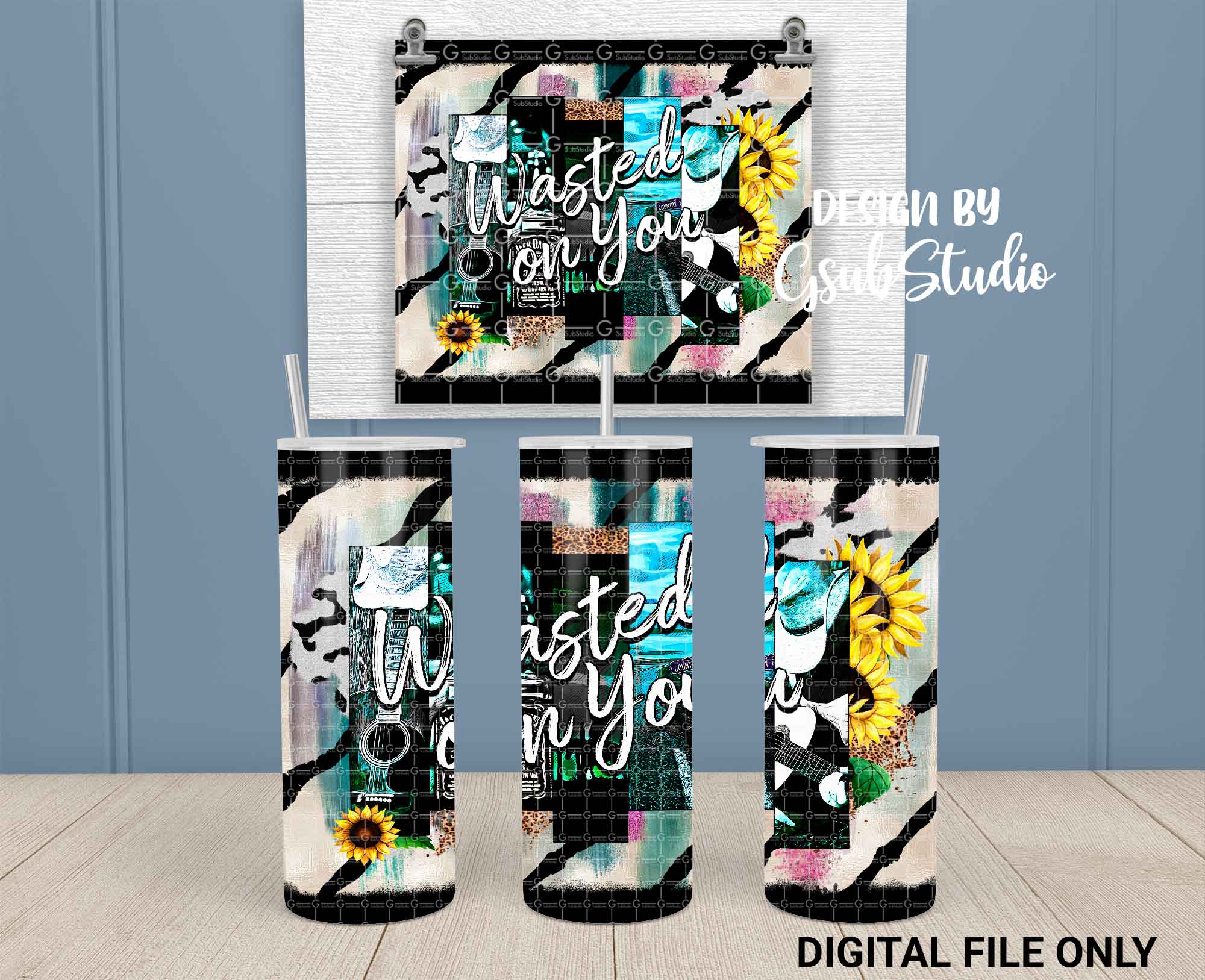 Wasted On You PNG Sublimation Morgan Wallen sublimation