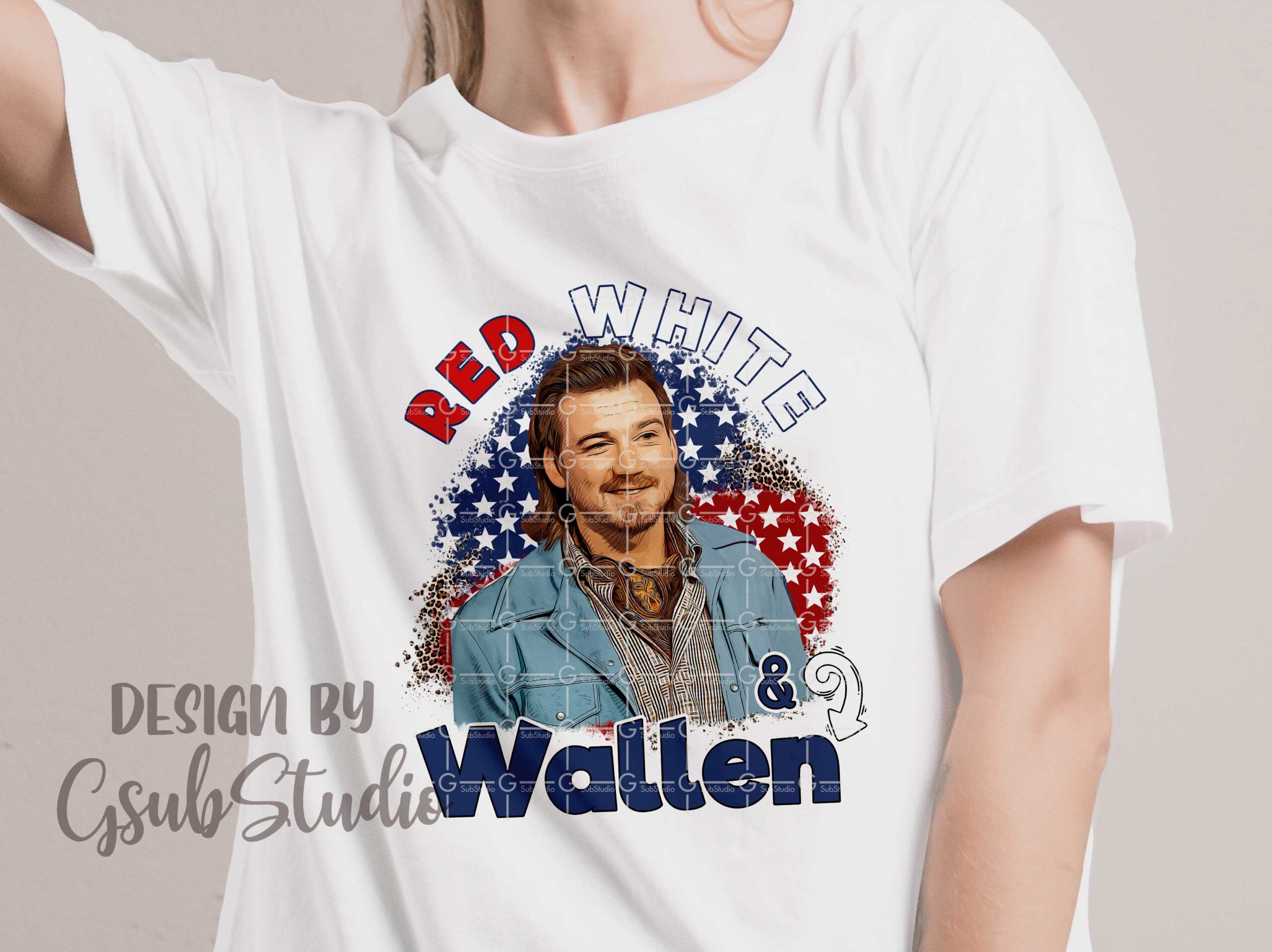 Morgan Wallen Sublimation Shirt Transfer