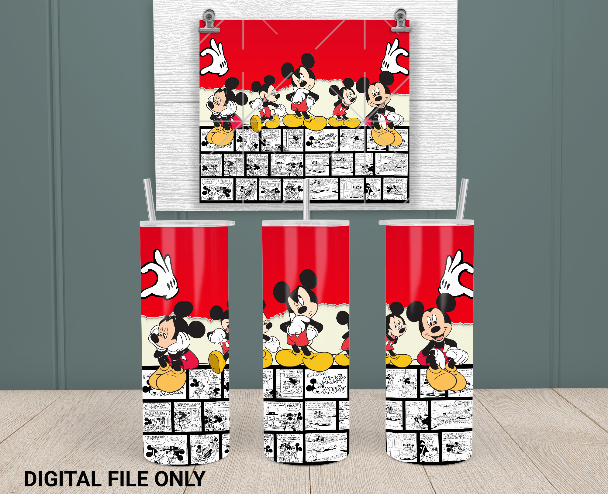 Louis Vuitton Mickey Mouse 20oz Tumbler Wrap Sublimation PNG - Inspire  Uplift
